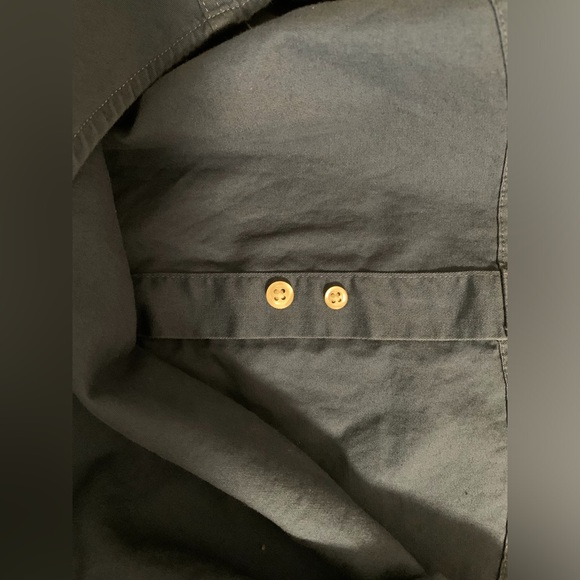 Tommy Hilfiger - Collard Button Down Dress Shirt Navy - Large - Picture 6 of 12